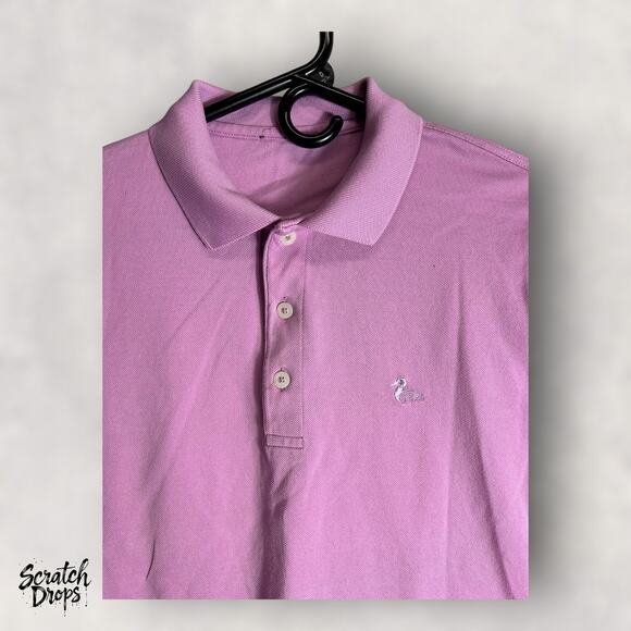 Women Polo Shirt Sz Large Made in Italy Pink Casual Short Sleeve Top Fashion W01 - Picture 2 of 5